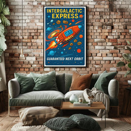 Intergalactic Express Poster PosterGoat