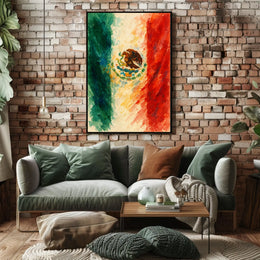 Vibrant Mexican Flag Poster