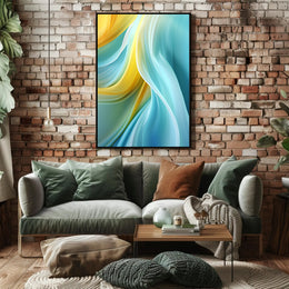 Abstract Waves Of Color Abstract Poster