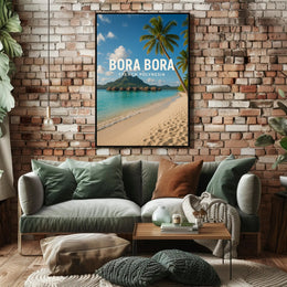 Bora Bora Tropical Paradise Travel Poster PosterGoat
