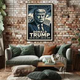 Donald Trump 47th President Poster