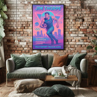 Celebrating a Multisport Trailblazer Jim Thorpe Poster