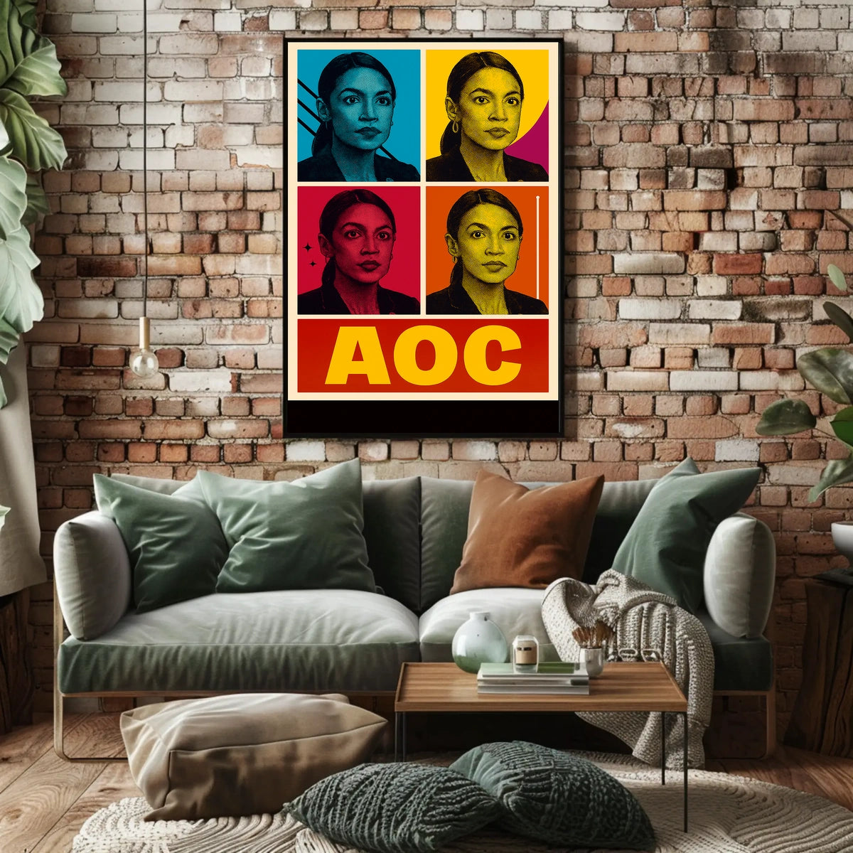 AOC Pop Art Portrait Poster