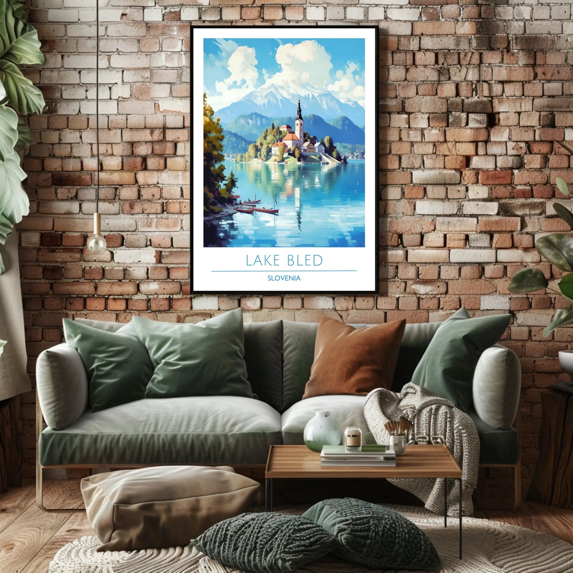 Scenic View of Lake Bled Poster