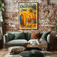 Fly to California Poster