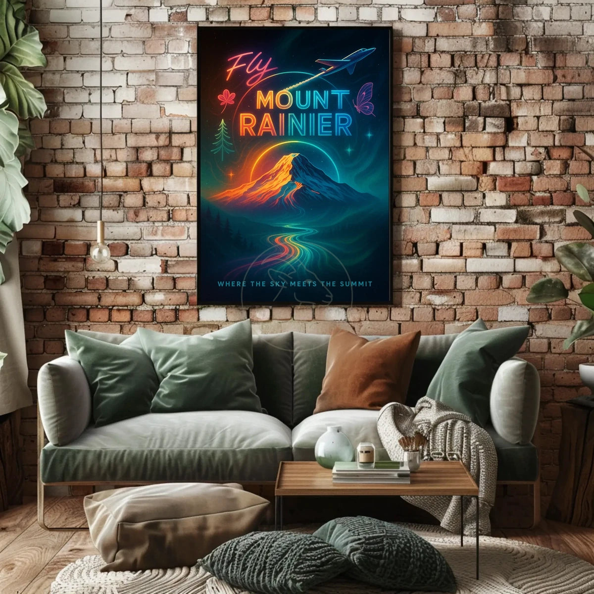 Mount Rainier Adventure Travel Poster