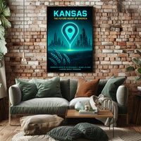 Kansas The Future Heart of America Poster PosterGoat