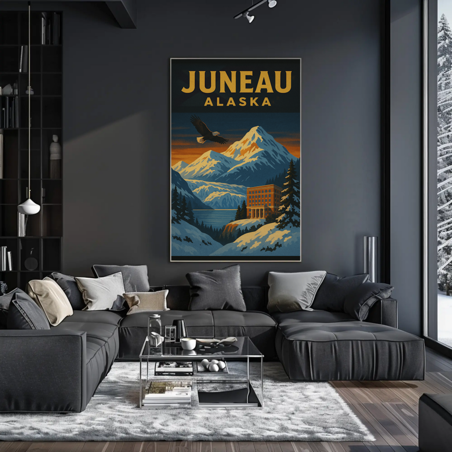Juneau's Majestic Wilderness Adventure Travel Poster