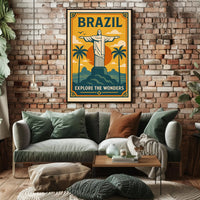 Explore Brazil Poster PosterGoat