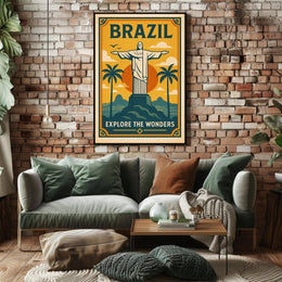 Explore Brazil Poster PosterGoat