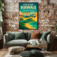 Discover Hawaii Vintage Travel Poster PosterGoat
