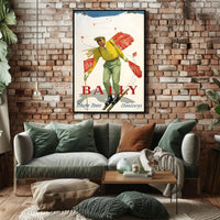 Bally Ski Shoes Advertisement Poster PosterGoat