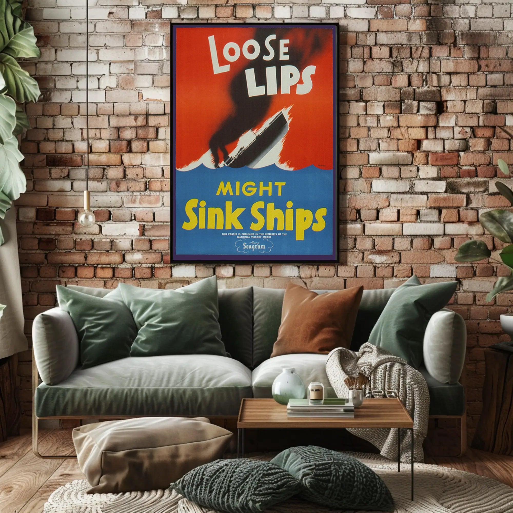 Loose Lips Might Sink Ships Poster PosterGoat