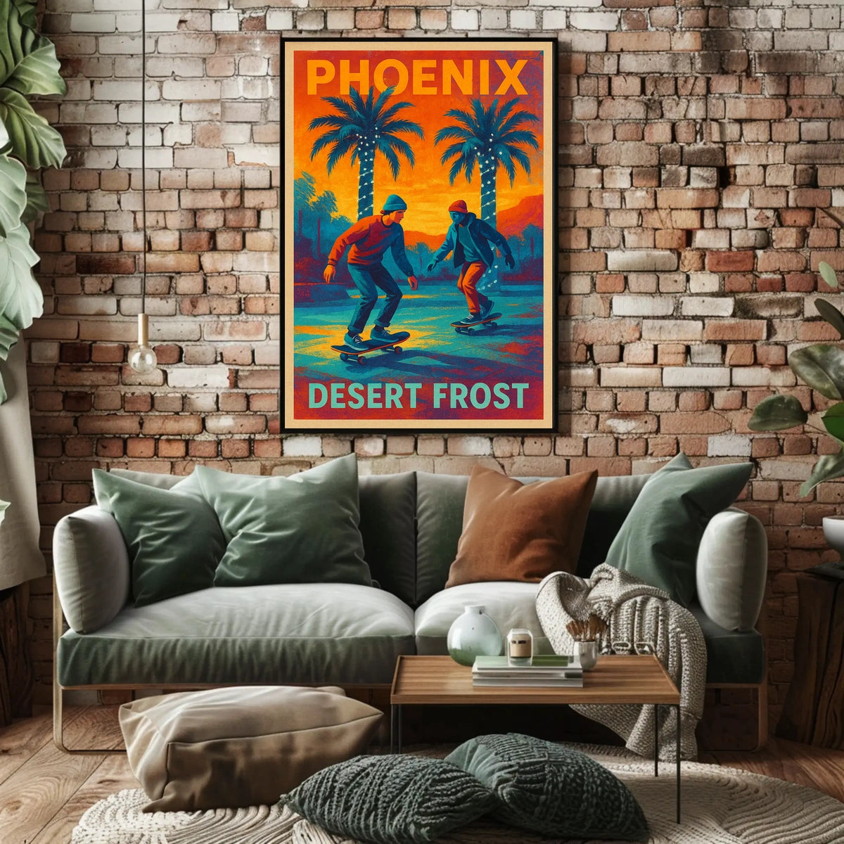 Phoenix Desert Frost Poster