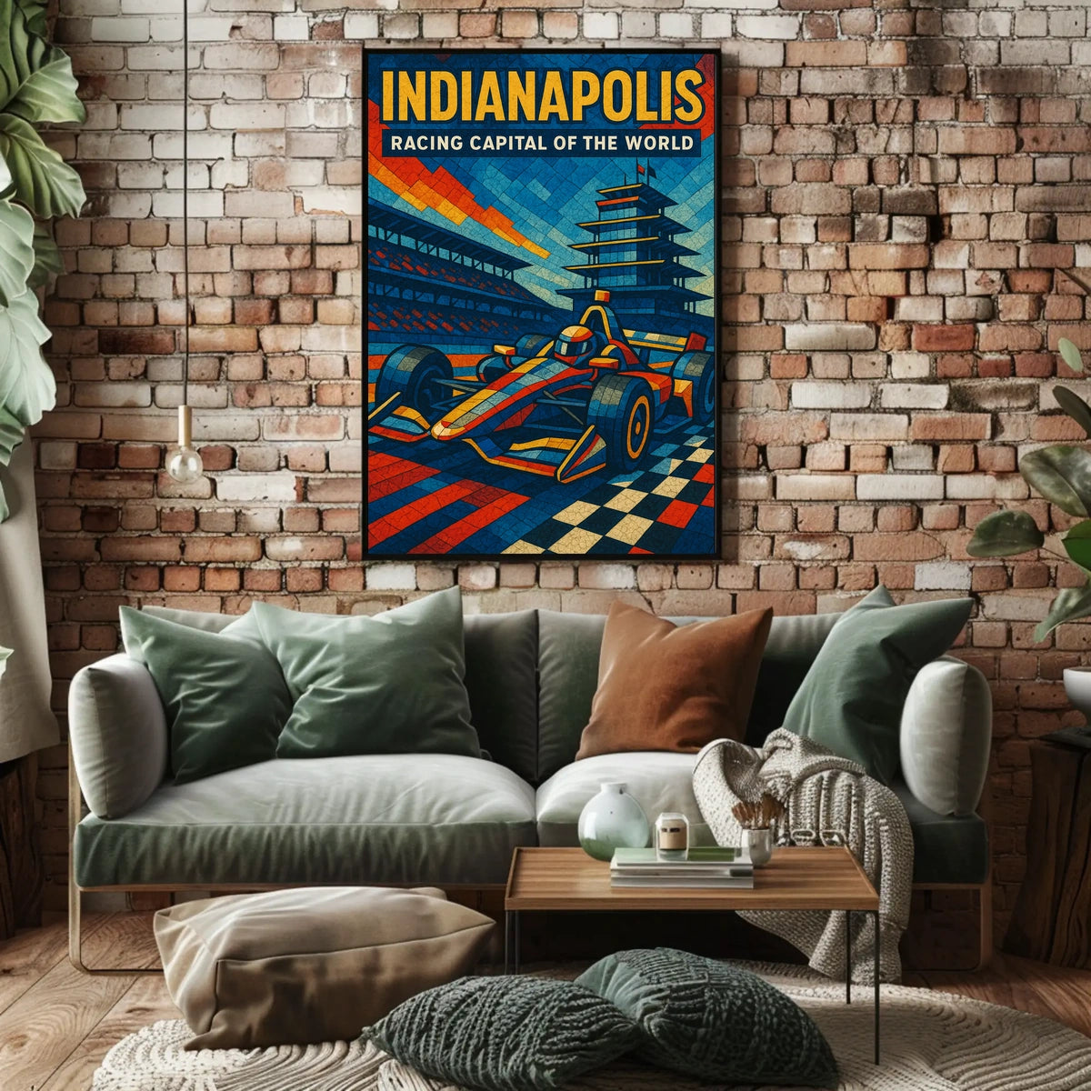Indianapolis Racing Capital of the World Poster
