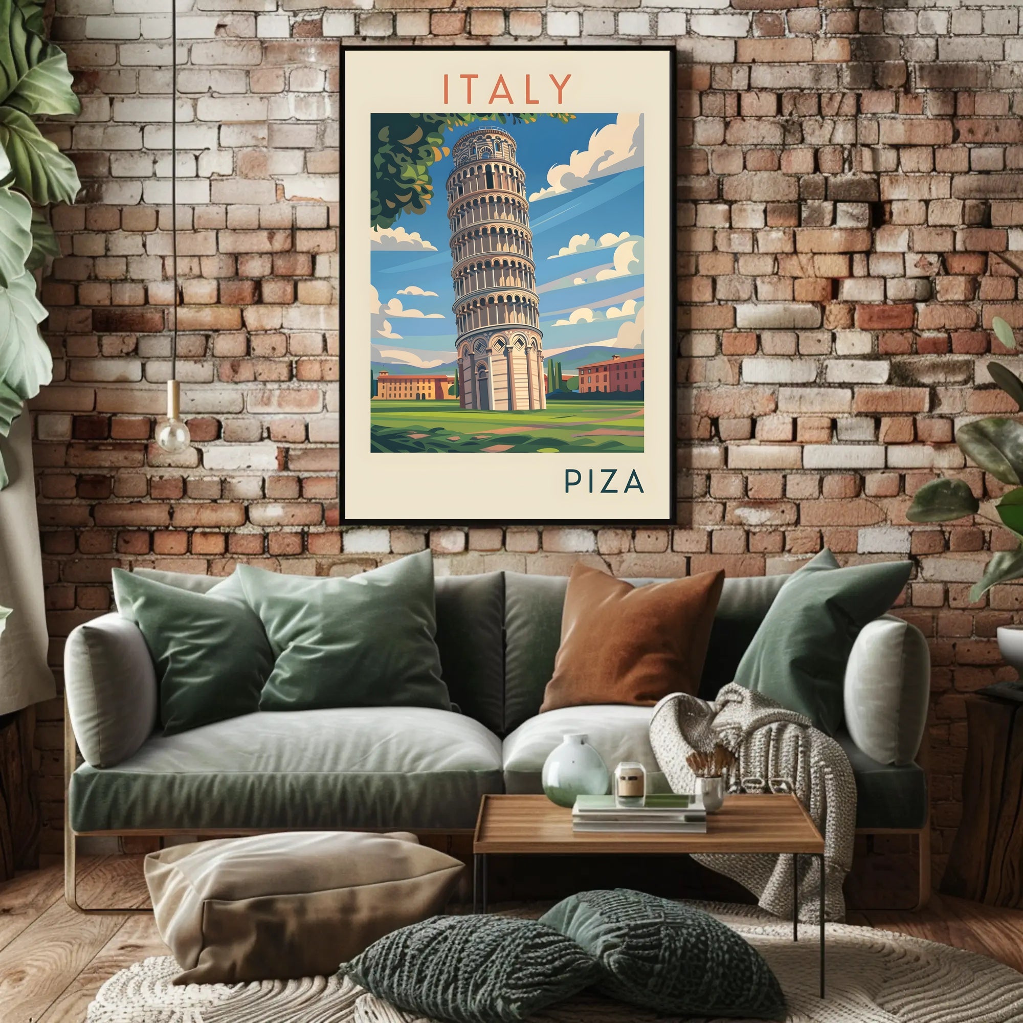Leaning Tower of Pisa Poster