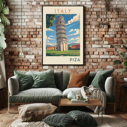 Leaning Tower of Pisa Poster