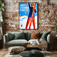 Santo Stefano d’Aveto Vintage Travel Poster PosterGoat