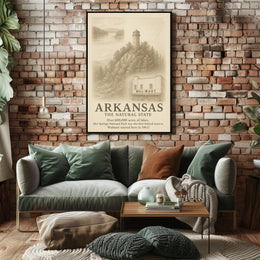 Arkansas The Natural State Poster