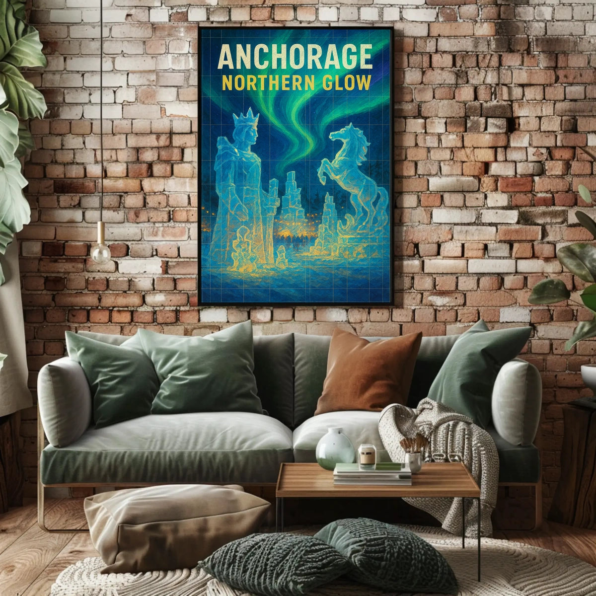 Anchorage Northern Glow Poster