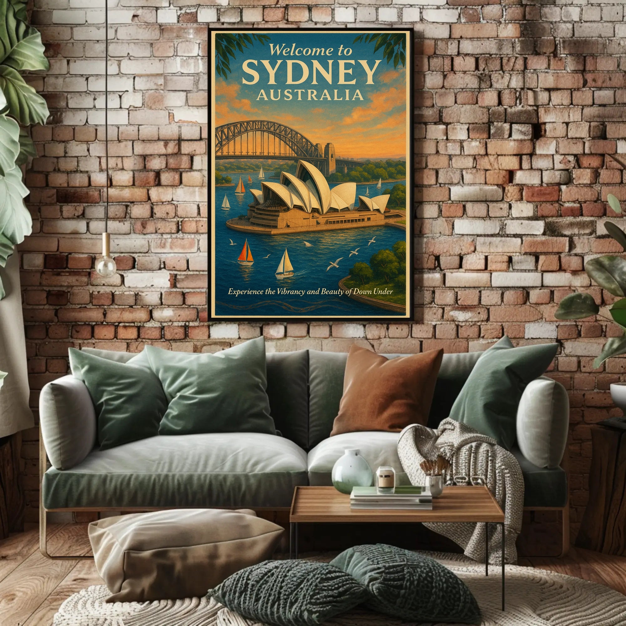 Sydney Vintage Travel Poster Wall Art Print