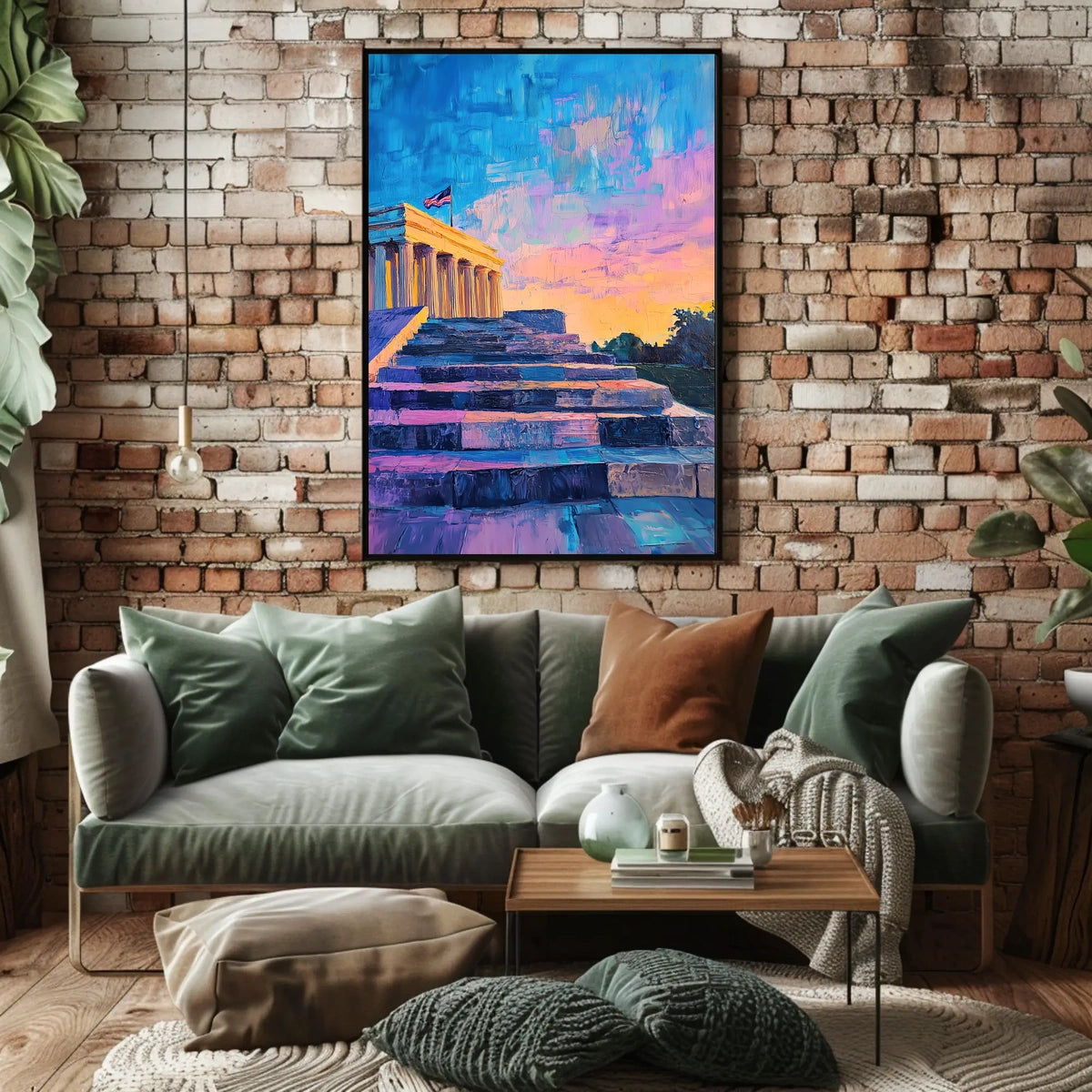 Lincoln Memorial Steps At Dusk Sunset Inspired Poster