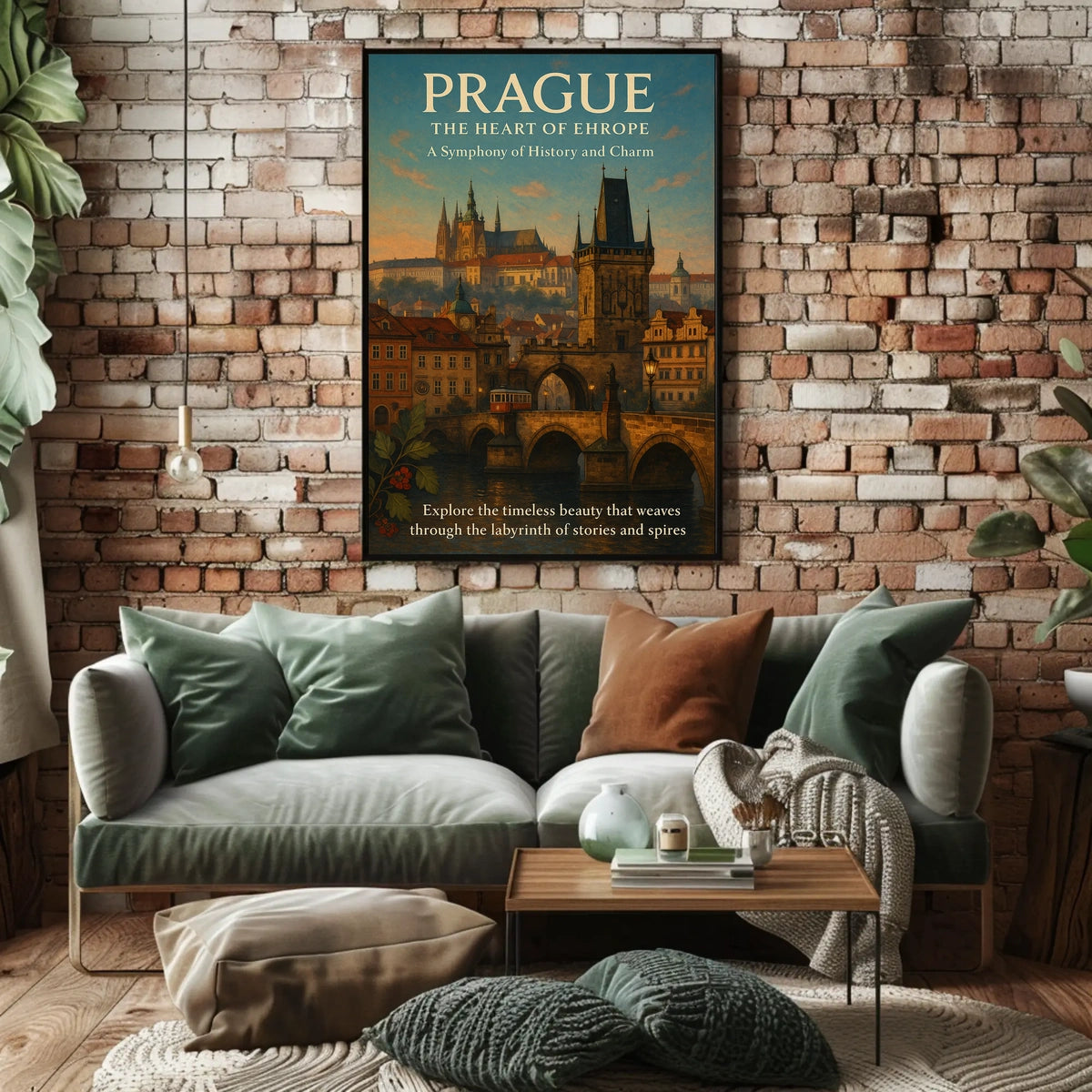 Prague The Heart of Europe Poster