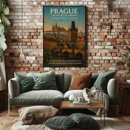 Prague The Heart of Europe Poster