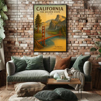 California The Golden State Poster PosterGoat