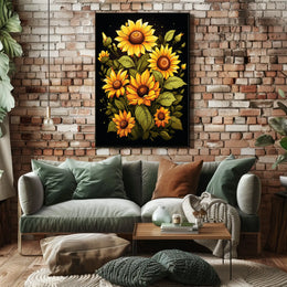 Sunflower Symphony Poster