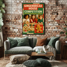 Gingerbread House Competition Poster