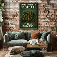 Early American Football 1890s Gridiron Poster PosterGoat