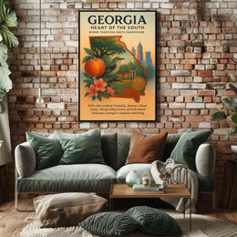 Georgia Heart Of The South Poster
