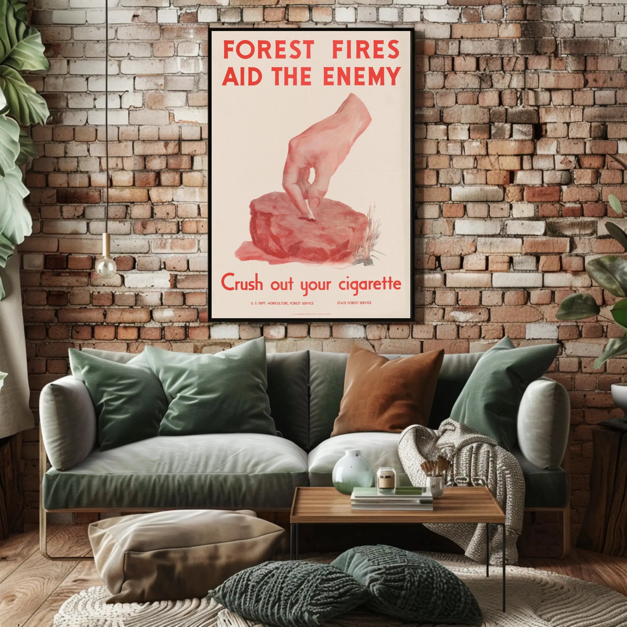 Forest Fires Aid the Enemy Poster PosterGoat