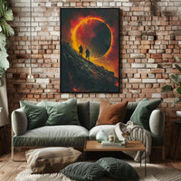 Epic Medieval Adventure in Fiery Fantasy Poster PosterGoat