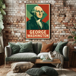 George Washington History Photography Realism Poster