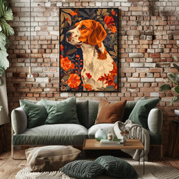 Autumn Canine Elegance Wall Art Print