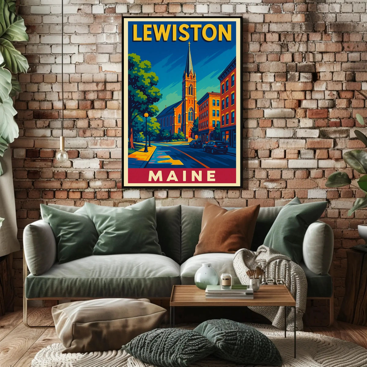 Lewiston, Maine Poster