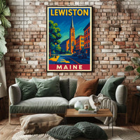Lewiston, Maine Poster