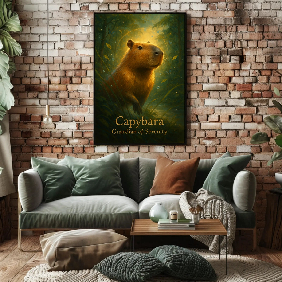 Capybara Guardian of Serenity Poster