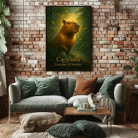 Capybara Guardian of Serenity Poster