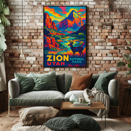 Zion National Park Utah Poster