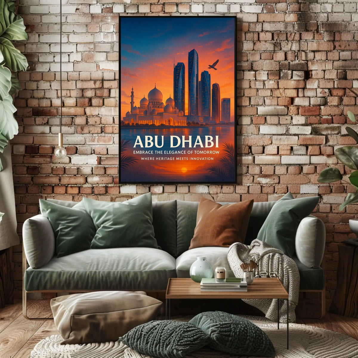 Abu Dhabi Elegance Heritage Meets Innovation Cityscape Poster