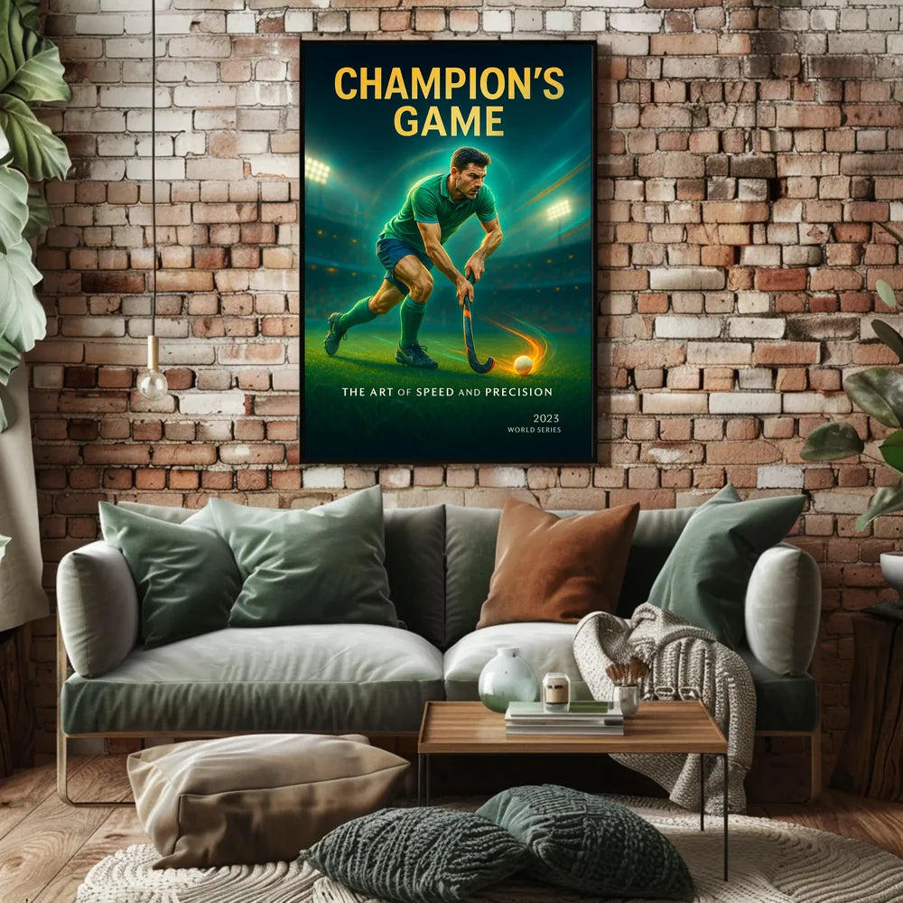 Champion's Game Sports Poster PosterGoat