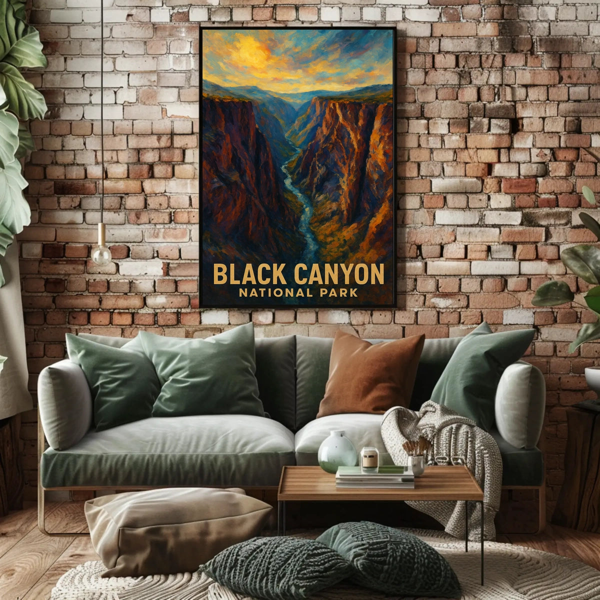 Black Canyon National Park Poster Museum Quality Art Print