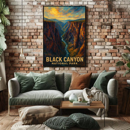 Black Canyon National Park Poster Museum Quality Art Print