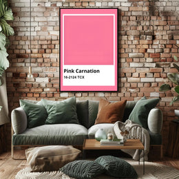 Pink Carnation Modern Color Palette Reference Poster PosterGoat
