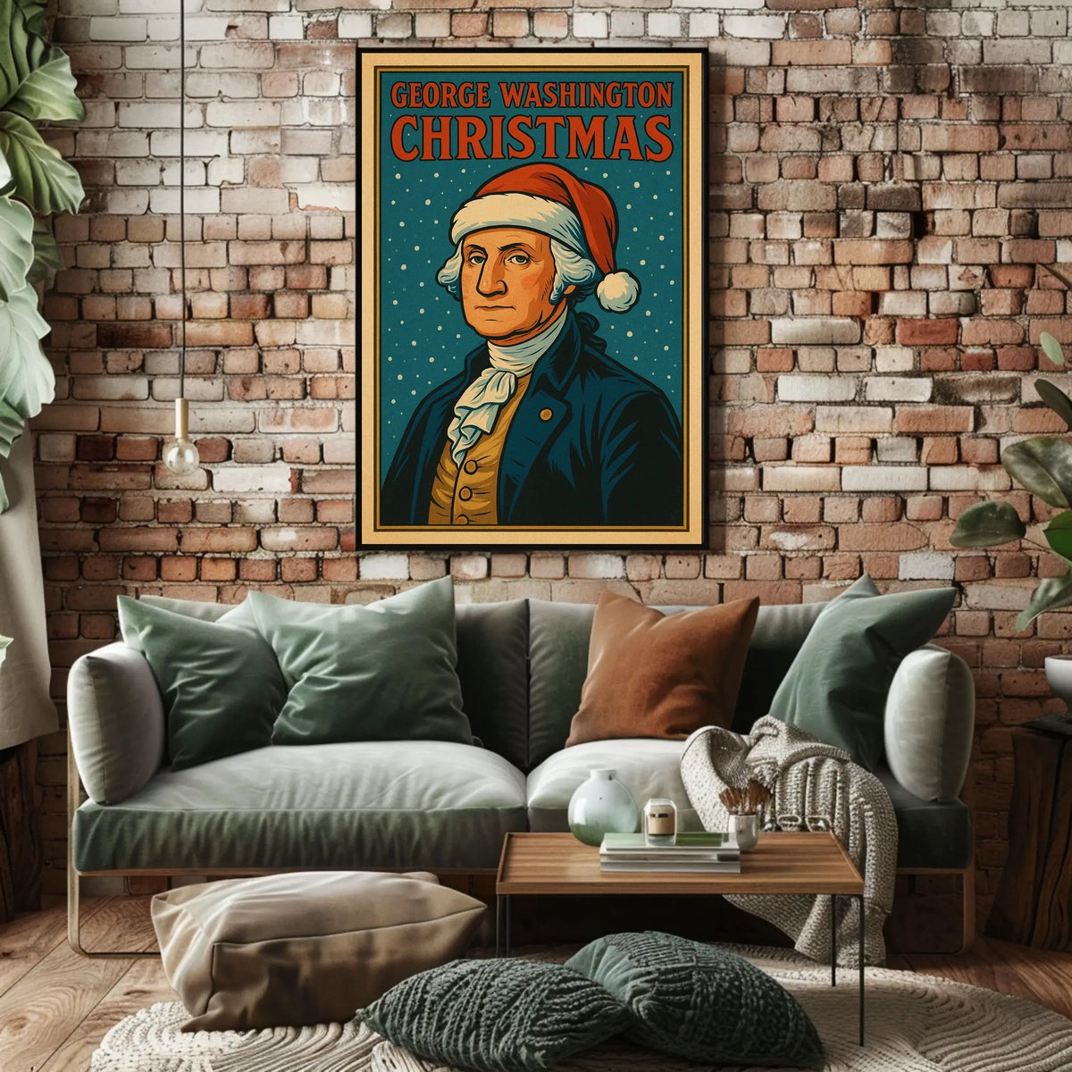 George Washington Christmas Poster