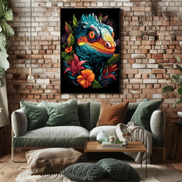 Vibrant Reptile Art Poster