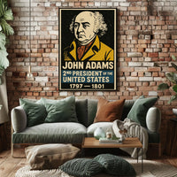 John Adams 2nd President Poster